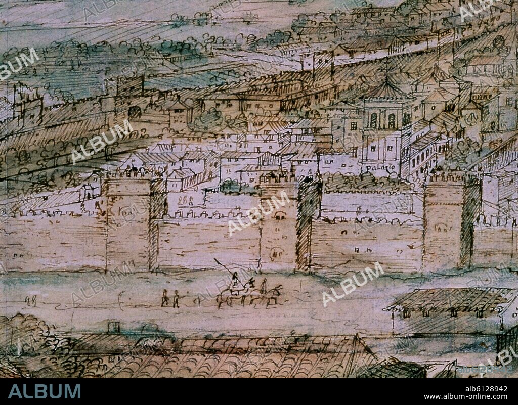 ANTON VAN DEN WYNGAERDE 1512 O. ALCALA DE HENARES-1565-DET DE LAS MURALLAS (CONJ 125000).