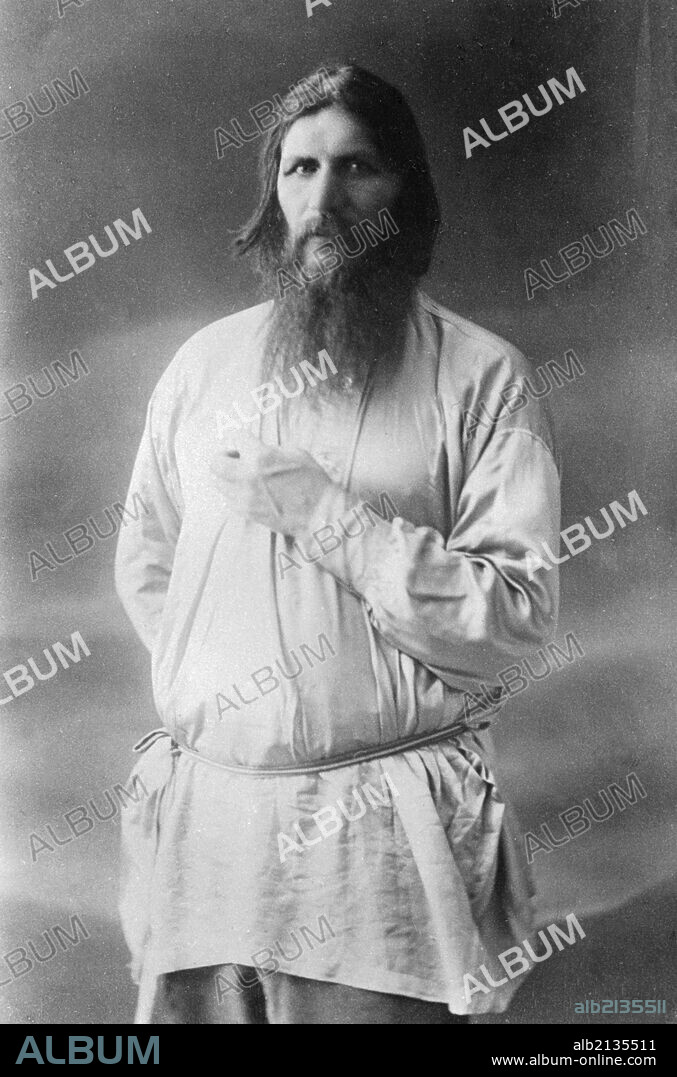 Grigory yefimovich rasputin (1872-1916), spiritual advisor to tsarina alexandra, assassinated in 1916 by members of the russian royal court. 01/02/2013