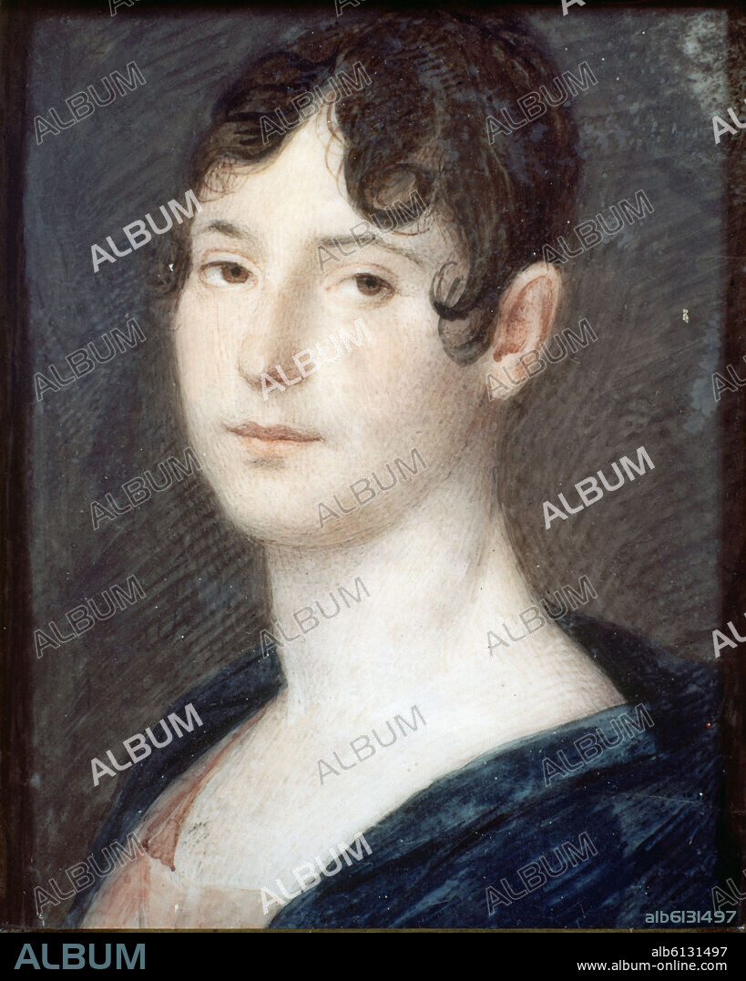 GUILLERMO DUCKER. 'Josefa de Tudó, 1st Countess of Castillo Fiel', ca. 1805, Gouache on ivory, 5,6 x 4,7 cm, Inv. 3799.
