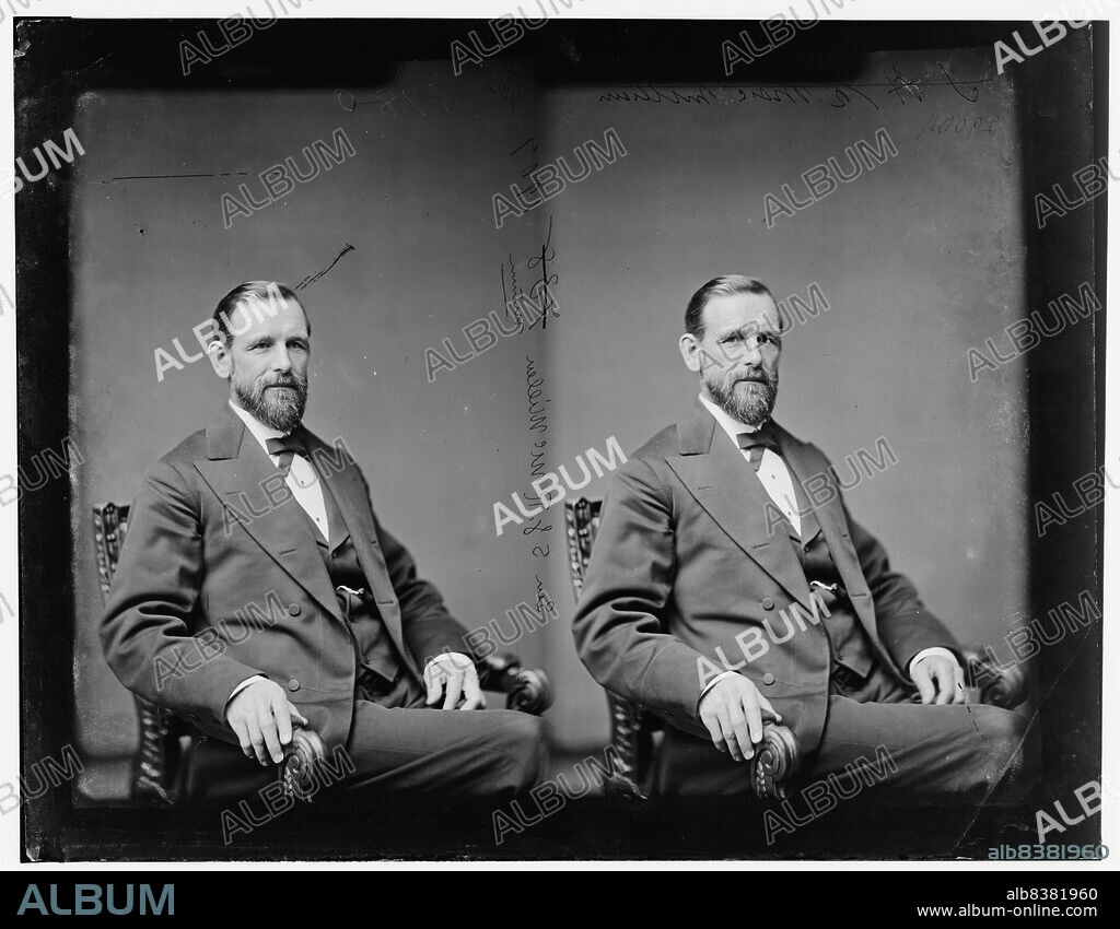 Samuel James Renwick McMillan of Minnesota, 1865-1880. McMillan, Hon. Samuel James Renwick of Minn., between 1865 and 1880. 2nd Lt. in Stillwater Frontier Guards during Indian War of 1862. [Lawyer, judge, soldier and politician].