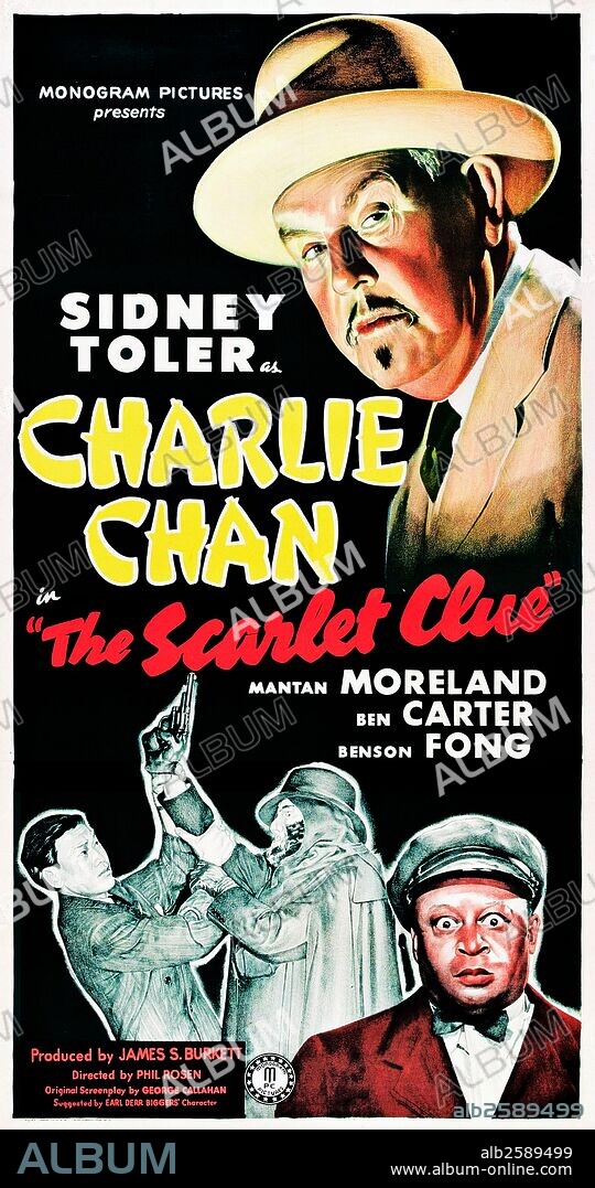 "Charlie Chan, The Scarlet Clue", a 1945 film starring Sidney Toler.