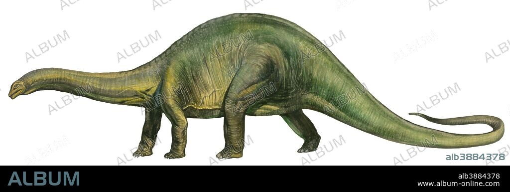 Brontosaurus (retro), a prehistoric era dinosaur from the Jurassic period.