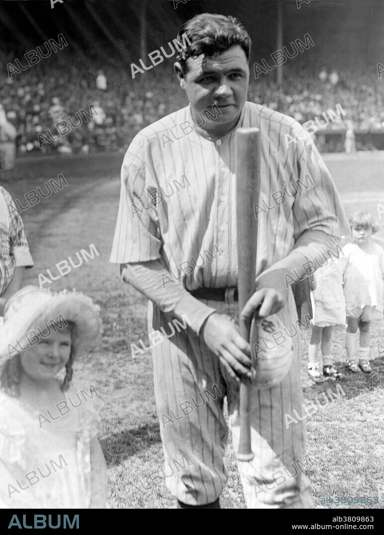 George Herman "Babe" Ruth, Jr. (February 6, 1895 - August 16, 1948) was an American baseball player who spent 22 seasons in Major League Baseball (MLB) playing for three teams (1914-1935). He originally entered the major leagues with the Boston Red Sox as a starting pitcher, but after he was sold to the New York Yankees in 1919, he converted to a full-time right fielder. He subsequently became one of the league's most prolific hitters and with his home run hitting prowess, he helped the Yankees win seven pennants and four World Series titles. Ruth retired in 1935 after a short stint with the Boston Braves, and the following year, he became one of the first five players to be elected into the National Baseball Hall of Fame. He is regarded as one of the greatest sports heroes in American culture. He died on August 16, 1948, of cancer at age 53.