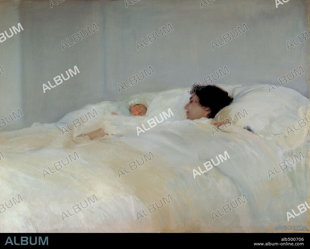 JOAQUIN SOROLLA. Maternidad, Oleo sobre lienzo, 1895.