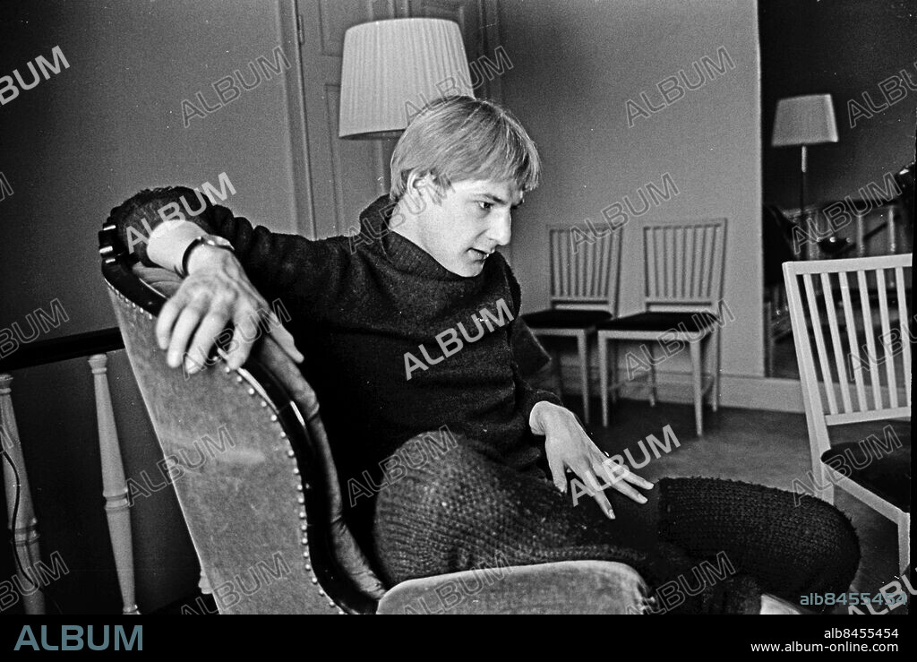 GÄVLE 1969-03.. Niklas Ek, dansare, son till Birgit Cullberg.. Foto: Ulf Stråhle / RiR / SVT / Kod: 5600. Reportage publ. i RiR 14/69 inför TV-programmet Vindarnas grotta. TV-balett av Birgit Cullberg. RiR 19394 sv/v.