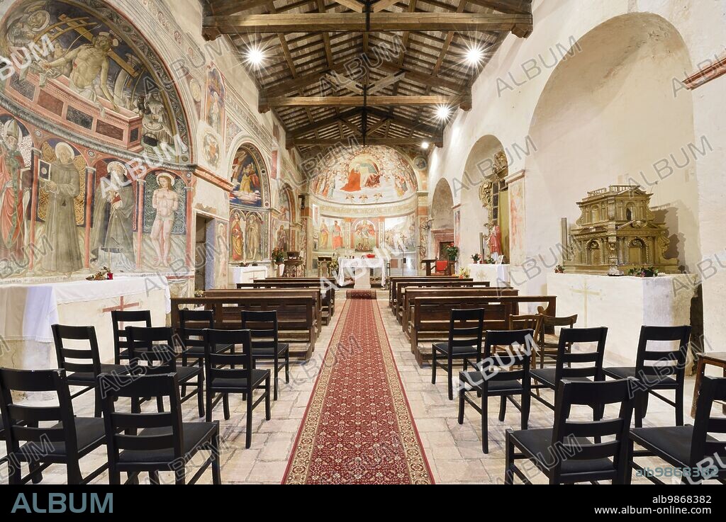 Gavelli, fraction of Sant'Anatolia di Narco (Italy, Umbria, Valnerina - Province of Perugia), church of San Michele Arcangelo.