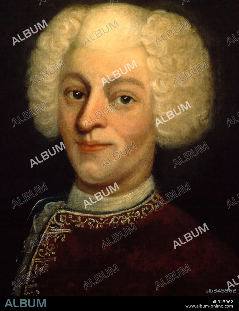 Carlo Farinello, Italian contralto and soprano castrato singer, oil on canvas, artist unknown.