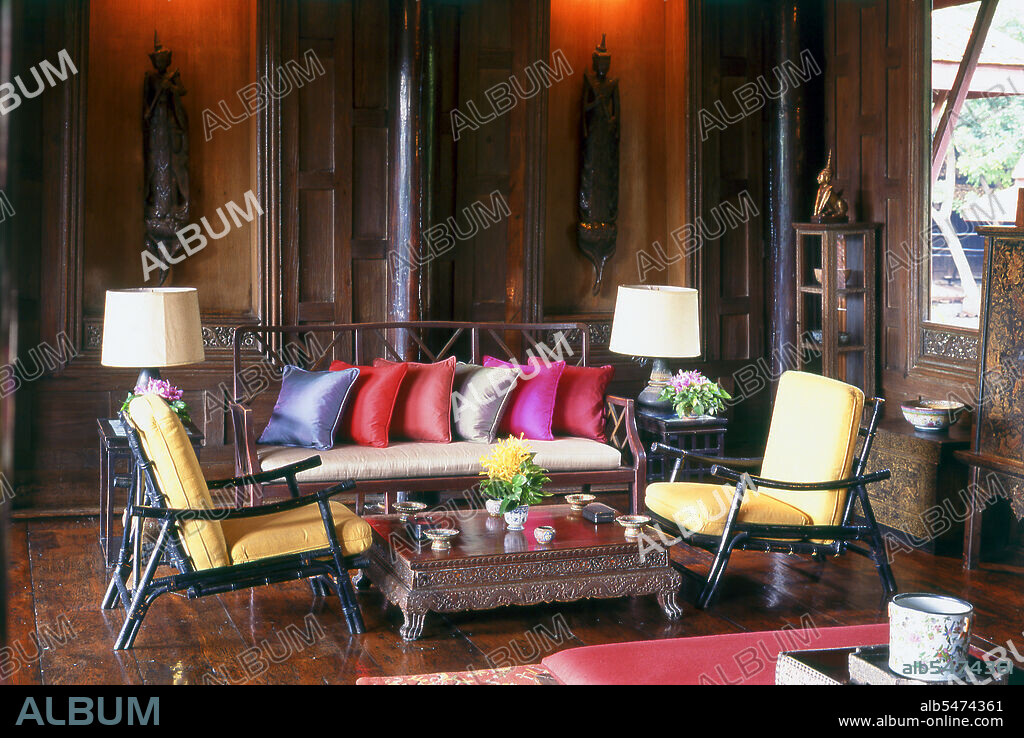 The Jim Thompson House is a museum in Bangkok. It is a complex of various old Thai structures that the American businessman Jim Thompson collected from all parts of Thailand in the 1950s and 60s. James (Jim) Harrison Wilson Thompson (born March 21, 1906 in Greenville, Delaware - unknown) was an American businessman who helped revitalize the Thai silk industry in the 1950s and 1960s. A former U.S. military intelligence officer, Thompson mysteriously disappeared from Malaysia's Cameron Highlands while going for a walk on Easter Sunday, March 26, 1967.