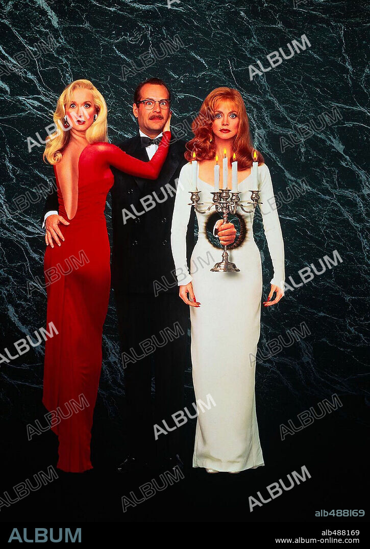 BRUCE WILLIS, GOLDIE HAWN und MERYL STREEP in DEATH BECOMES HER, 1992, unter der Regie von ROBERT ZEMECKIS. Copyright UNIVERSAL PICTURES.