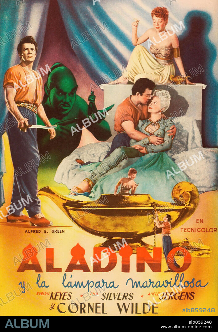 Poster of A THOUSAND AND ONE NIGHTS, 1945, directed by ALFRED E. GREEN. Copyright COLUMBIA PICTURES.