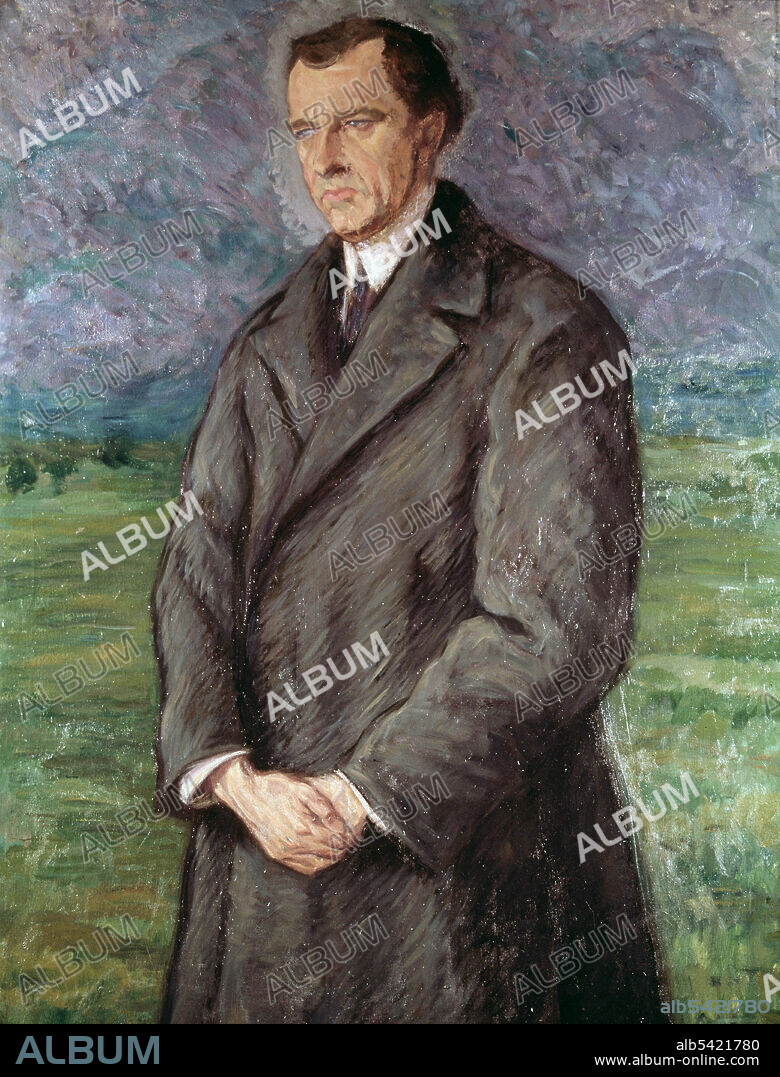 MAEZTU , RAMIRO DE . ESCRITOR ESPAÑOL . VITORIA 1874 - 1936. OLEO DE JUAN DE ECHEVARRIA. CENTRO DE ARTE REINA SOFIA . MADRID.