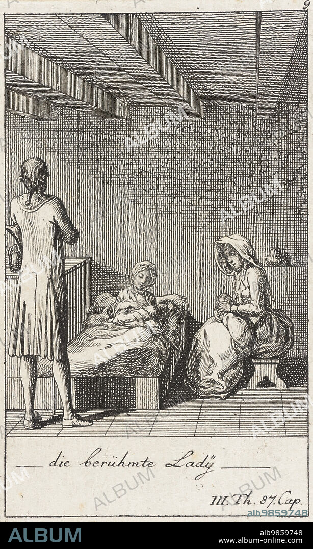 DANIEL NIKOLAUS CHODOWIECKI. Plate 9 for Thomas Smollett's 'The Adventures of Peregrine Pickle', 1785.