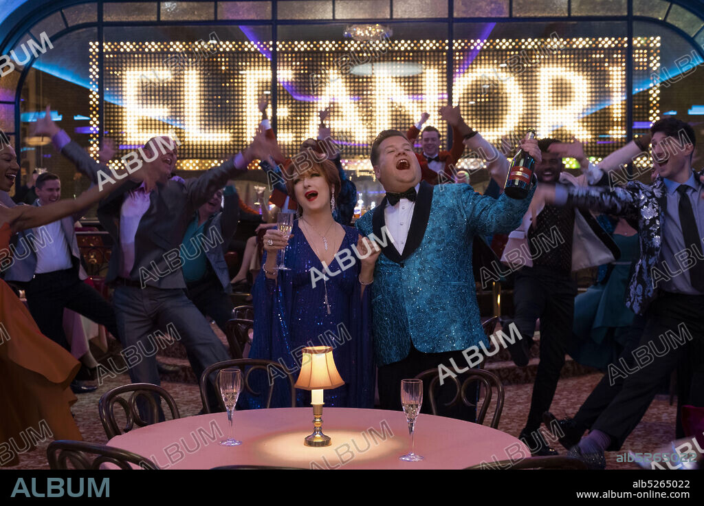 JAMES CORDEN et MERYL STREEP dans THE PROM, 2020, réalisé par RYAN MURPHY. Copyright Netflix / Ryan Murphy Productions.