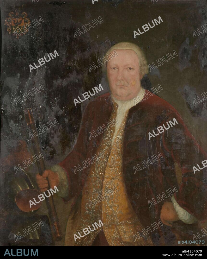 Portrait of Petrus Albertus van der Parra, Governor-General of the Dutch East India Company. Dating: c. 1762. Place: Batavia. Measurements: h 108.5 cm × w 93 cm; d 9.5 cm.