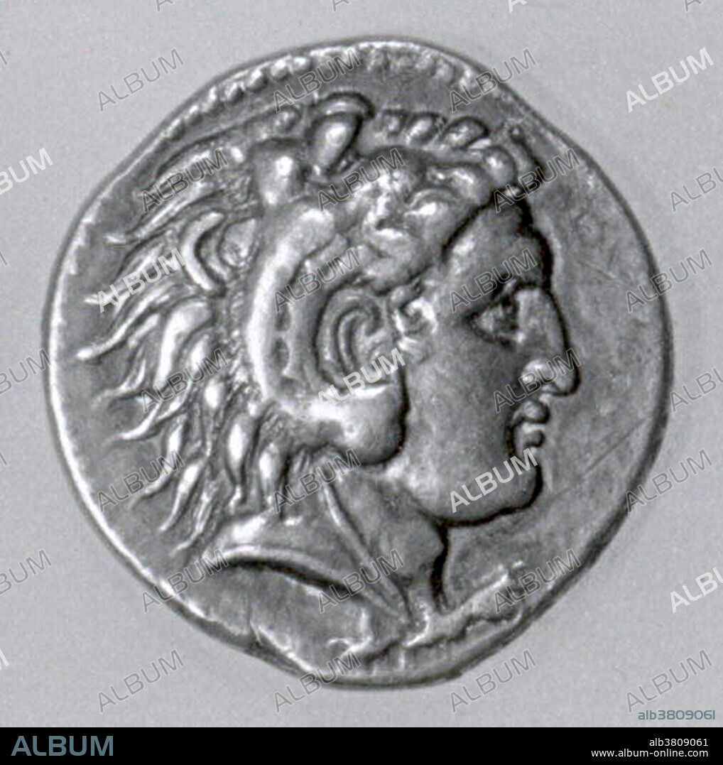 Silver Tetradrachm of Alexander the Great, circa 325-319 BC. The tetradrachm was an Ancient Greek silver coin equivalent to four drachmae and it was in wide circulation from circa 510 to 38 BC. The tetradrachm's use as a currency was adopted by many other city-states of the ancient Greece, Asia Minor, Magna Grecia and other Greek colonial cities throughout the Mediterranean Sea. With the armies of Alexander the Great it spread to the Greek-influenced areas of present-day Iran and India. Alexander III of Macedon (356-323 BC) was a Greek king. In 334 BC, he invaded Persian-ruled Asia Minor and began a series of campaigns that lasted ten years. Alexander broke the power of Persia in a series of decisive battles, overthrew the Persian King Darius III and conquered the entirety of the Persian Empire. He was undefeated in battle and is considered one of history's most successful commanders. His campaigns greatly increased contacts and trade between East and West, and vast areas to the east were significantly exposed to Greek civilization and influence. In June 323 BC, Alexander died a painful death in the palace of Nebuchadnezzar II, at age 33.