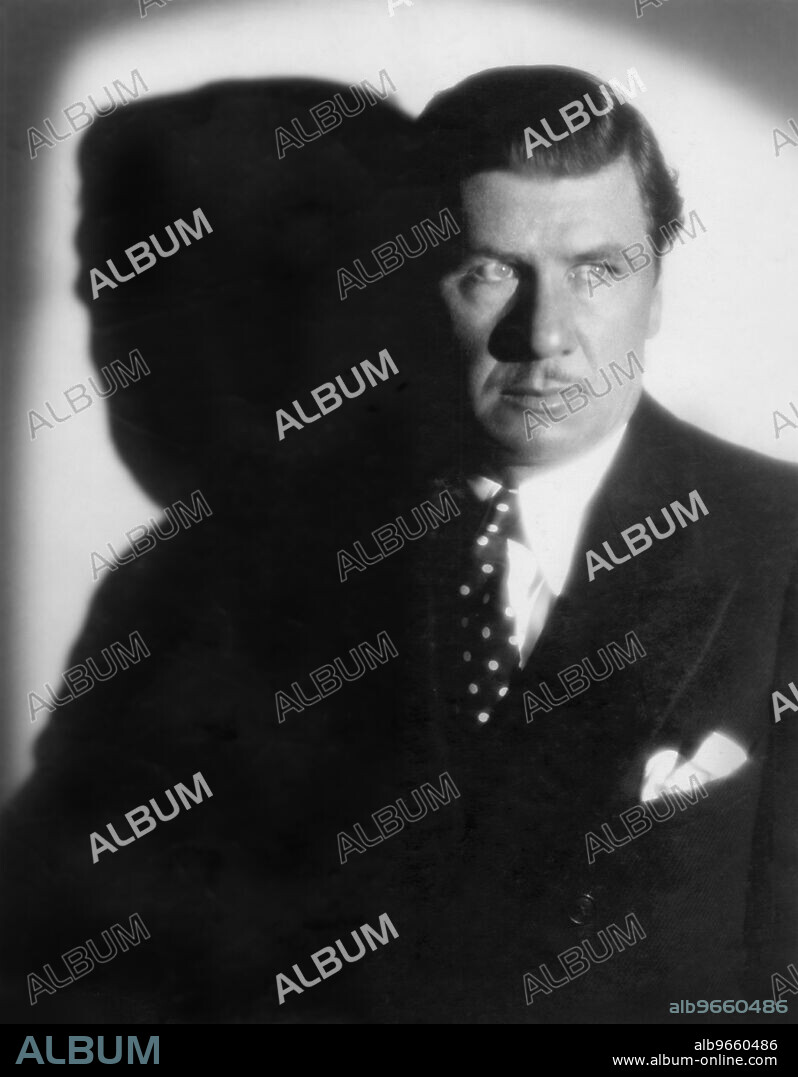 Actor George Bancroft, Half-Length Publicity Portrait, Paramount Pictures, 1930.