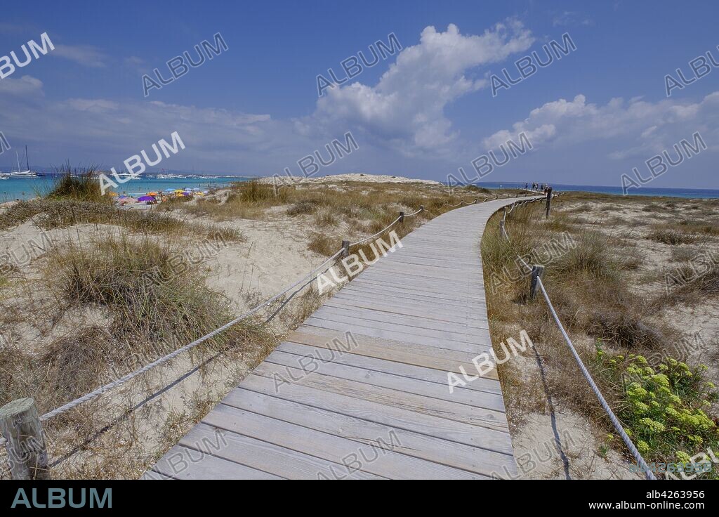 camino de Sa Guia, Parque natural de ses Salines de Ibiza y Formentera, Formentera, balearic islands, Spain.