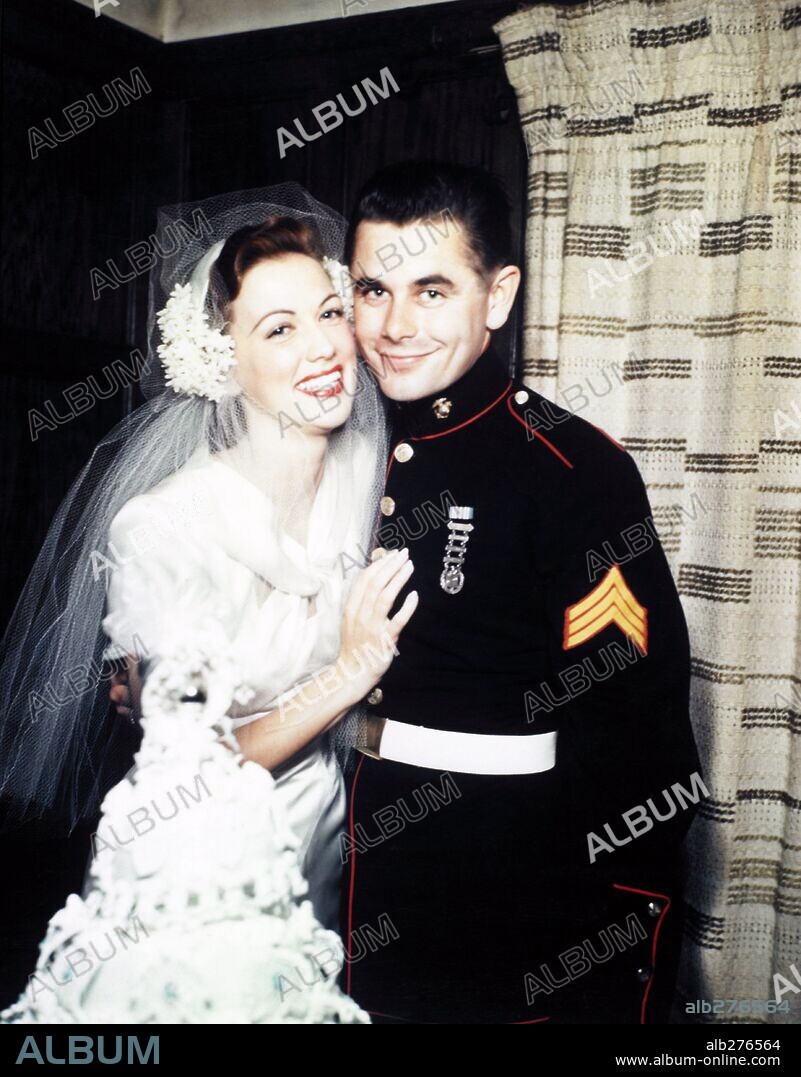Eleanor Jane Parker und GLENN FORD. ELEANOR PARKER und GLENN FORD.
