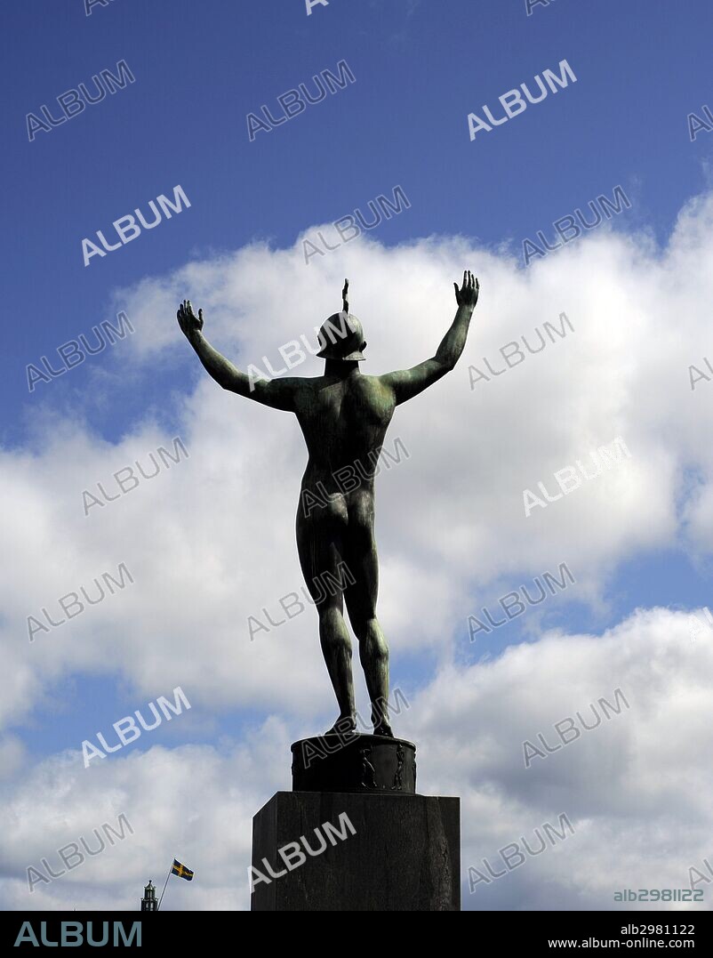 Carl Milles (1875-1955). Swedish sculptor. Solsangaren (The Sun Singer), 1926, at Stromparterren. Stockholm. Sweden.