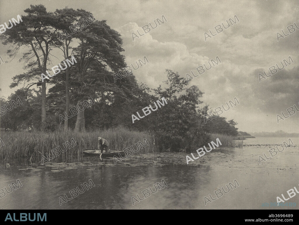 PETER HENRY EMERSON. The Haunt of the Pike. Dated: 1887. Dimensions: sheet (trimmed to image): 20.3 x 28.7 cm (8 x 11 5/16 in.)  page size: 28.2 x 40.7 cm (11 1/8 x 16 in.). Medium: platinum print.