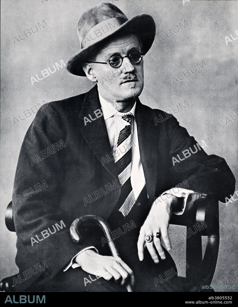 James Augustine Aloysius Joyce (February 2, 1882 - January 13, 1941) was an Irish novelist, poet, and one of the most influential writers in the modernist avant-garde of the early 20th century. He is best known for Ulysses (1922), a landmark work in which the episodes of Homer's Odyssey are paralleled in an array of contrasting literary styles, most prominent among these the stream of consciousness technique he perfected. His complete oeuvre includes three books of poetry, a play, occasional journalism, and his published letters. Joyce was born into a middle-class family in Dublin, where he excelled as a student at the Jesuit schools Clongowes and Belvedere, then at University College Dublin. In his early twenties he emigrated permanently to continental Europe, living in Trieste, Paris, and Zurich. Though most of his adult life was spent abroad, Joyce's fictional universe does not extend far beyond Dublin, and is populated largely by characters who closely resemble family members, enemies and friends from his time there. In 1941, he underwent surgery for a perforated ulcer. While he at first improved, he relapsed the following day, and despite several transfusions, fell into a coma. He died a few days later at the age of 58. Photographed by Berenice Abbott, undated.
