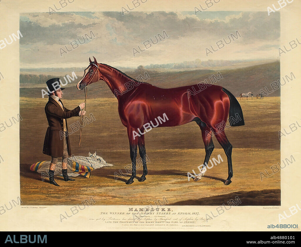Richard Gilson Reeve, English, 1803 - 1889, After John Frederick Herring, Sr., (British, 1795-1865), 'Mameluke, 1827, Aquatint on paper, Overall: 12 3/4 x 17 1/8 in. (32.4 x 43.5 cm).