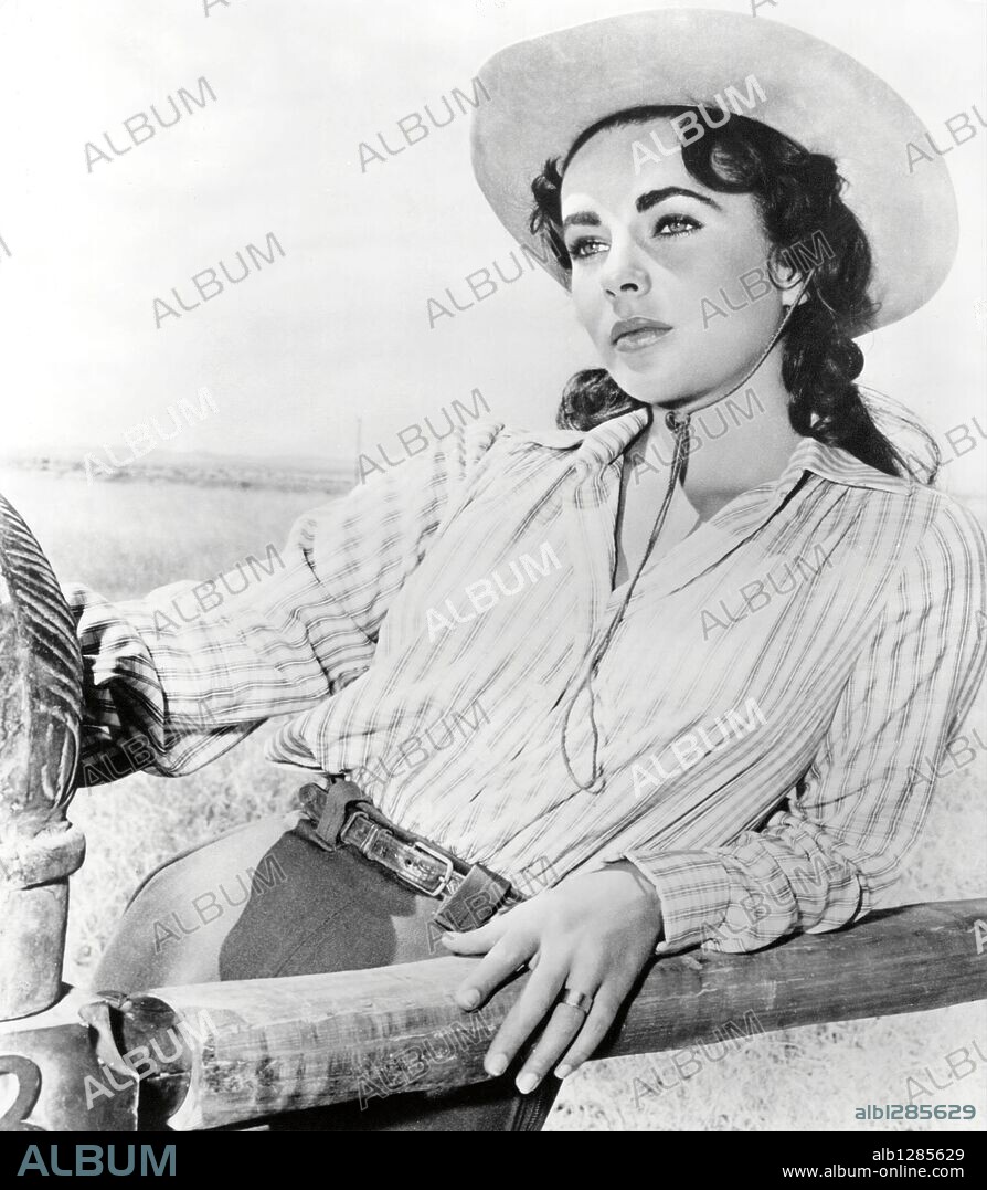 ELIZABETH TAYLOR en GIGANTE, 1956 (GIANT), dirigida por GEORGE STEVENS. Copyright WARNER BROTHERS.
