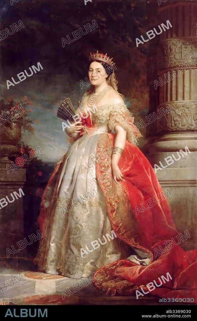 EDOUARD LOUIS DUBUFE. Mathilde Laetitia Wilhelmine Bonaparte, Princesse Française (1820-1904).