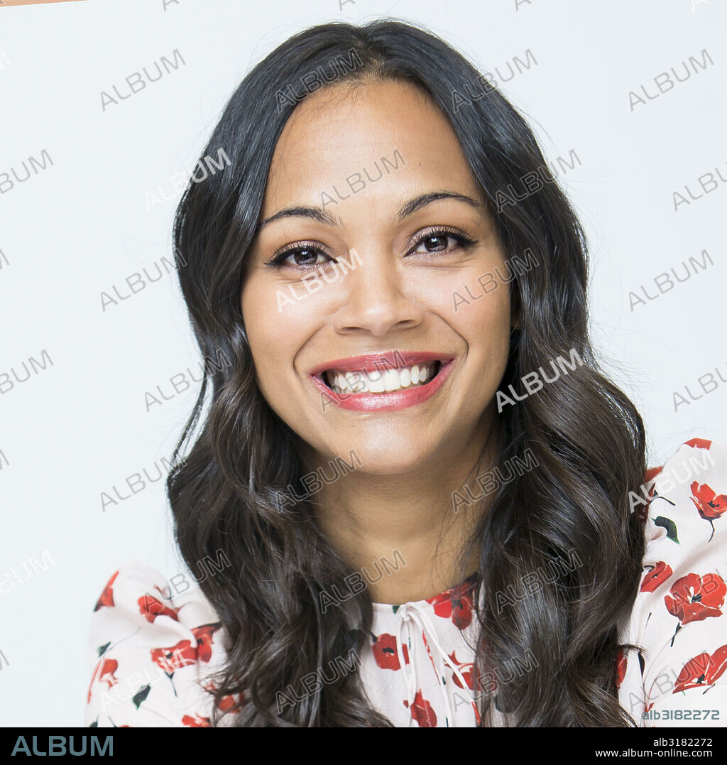 ZOE SALDANA. June 5, 2015 - Hollywood, California, U.S. - ZOE SALDANA promotes 'Infinitely Polar Bear.' Zoe Saldana-Perego (born Zoe Yadira Saldana Nazario; June 19, 1978 - New Jersey), known professionally as Zoe Saldana, is an American actress and dancer. Following her performances with the Faces theater group, Saldana made her screen debut in an episode of Law & Order (1999). Her film career began a year later with Center Stage (2000), where she played a struggling ballet dancer, followed by a role in Crossroads (2002). Saldana's breakthrough came in 2009 with the roles of Nyota Uhura in Star Trek and Neytiri in James Cameron's Avatar (2009). The latter film received widespread acclaim, and is the highest-grossing film of all time. Saldana continued her career with films such as Colombiana (2011), Guardians of the Galaxy (2014) and both Star Trek sequels, Star Trek Into Darkness (2013), and Star Trek Beyond (2016). Upcoming: Avatar 4 (2022), 2020 Avatar 3 (2020), 2018 Avatar 2 (2018), Avengers: Infinity War (2018), My Little Pony: The Movie (2017), Guardians of the Galaxy Vol. 2 (2017), I Kill Giants (2017), Dominion (announced), Live by Night (2016).(Credit Image: © Armando Gallo/ZUMA Studio). 05/06/2015