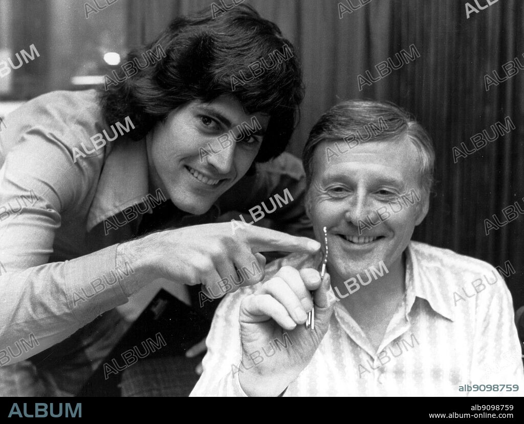 Jimmy Young with Uri Geller 1974. Uri Geller, the psychic performer, claimed he could bend a spoon using only the power of his mind.