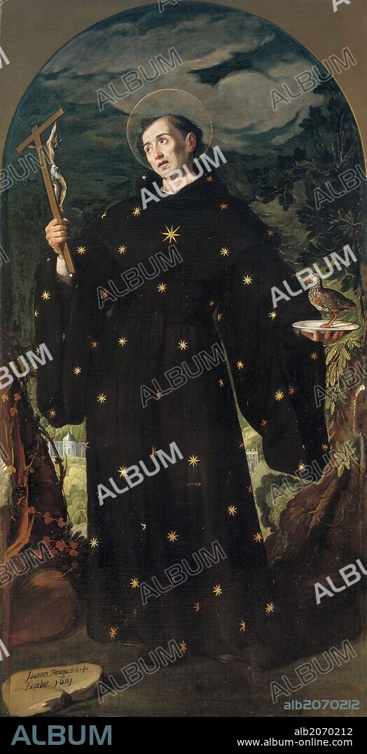 Juan Pantoja de la Cruz / 'Saint Nicholas of Tolentino', 1601, Spanish School, Canvas, 261 cm x 133 cm, P07120.