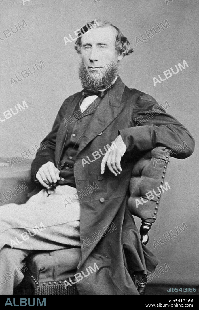 John Tyndall (August 2, 1820 - December 4, 1893) was an Irish physicist and medical educator. Beginning in the late 1850s, Tyndall studied the action of radiant energy on the constituents of air. He was the first to correctly measure the relative infrared absorptive powers of the gases nitrogen, oxygen, water vapor, carbon dioxide, ozone and methane. He explained the heat in the Earth's atmosphere in terms of the capacities of the various gases in the air to absorb radiant heat. A very sensitive way to detect particulates is to bathe the air with intense light. The scattering of light by particulate impurities in air and other gases, and in liquids, is known today as the Tyndall Effect or Tyndall Scattering. He published seventeen books, which brought state-of-the-art 19th century experimental physics to a wider audience. Besides being a scientist, Tyndall was a science teacher and evangelist for the cause of science. From 1853-87 he was professor of physics at the Royal Institution of Great Britain in London. In his later years Tyndall often took chloral hydrate to treat his insomnia. In 1893 he died from an accidental overdose of this drug. He was 73 years old. No photographer credited, undated.