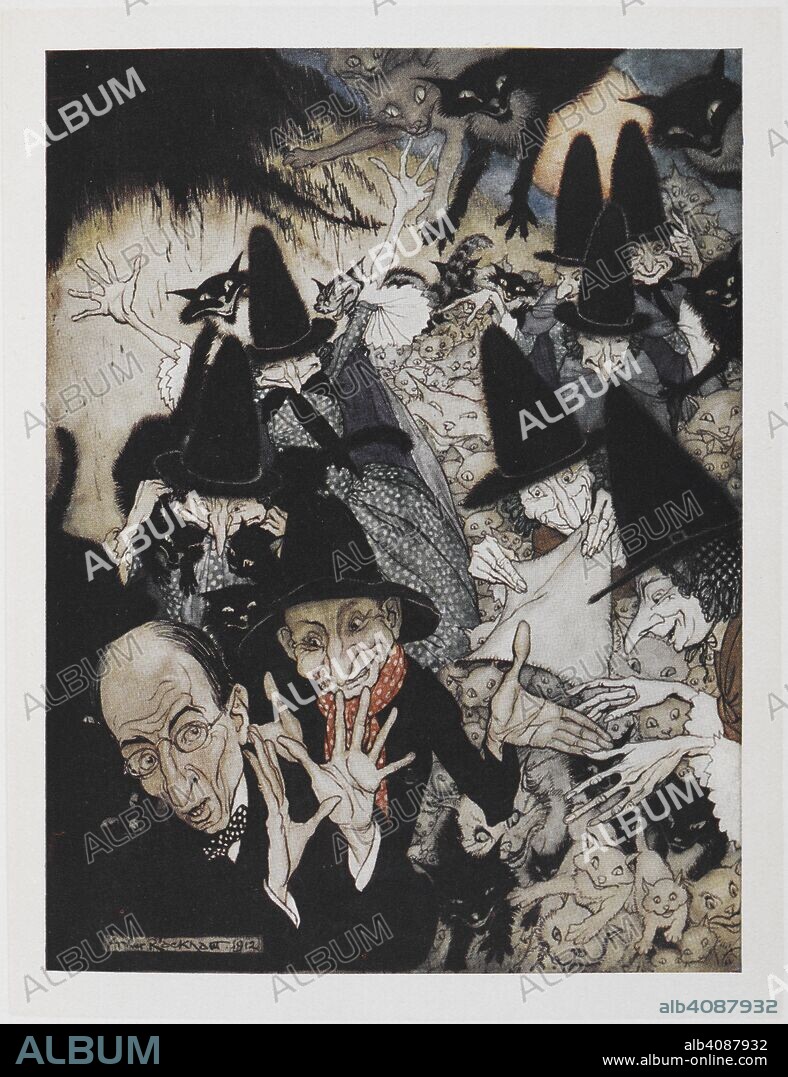 As I was going to St. Ives. Mother Goose. The old nursery rhymes. Illustrated by Arthur Rackham. London : William Heinemann, [1913.]. Source: 11646.h.32. facing page 126.