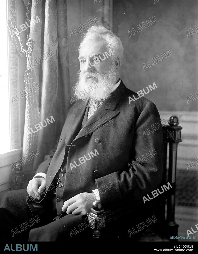 Alexander Graham Bell, inventor of the Telephone circa 1905-1922 - Alexander Graham Bell portrait.