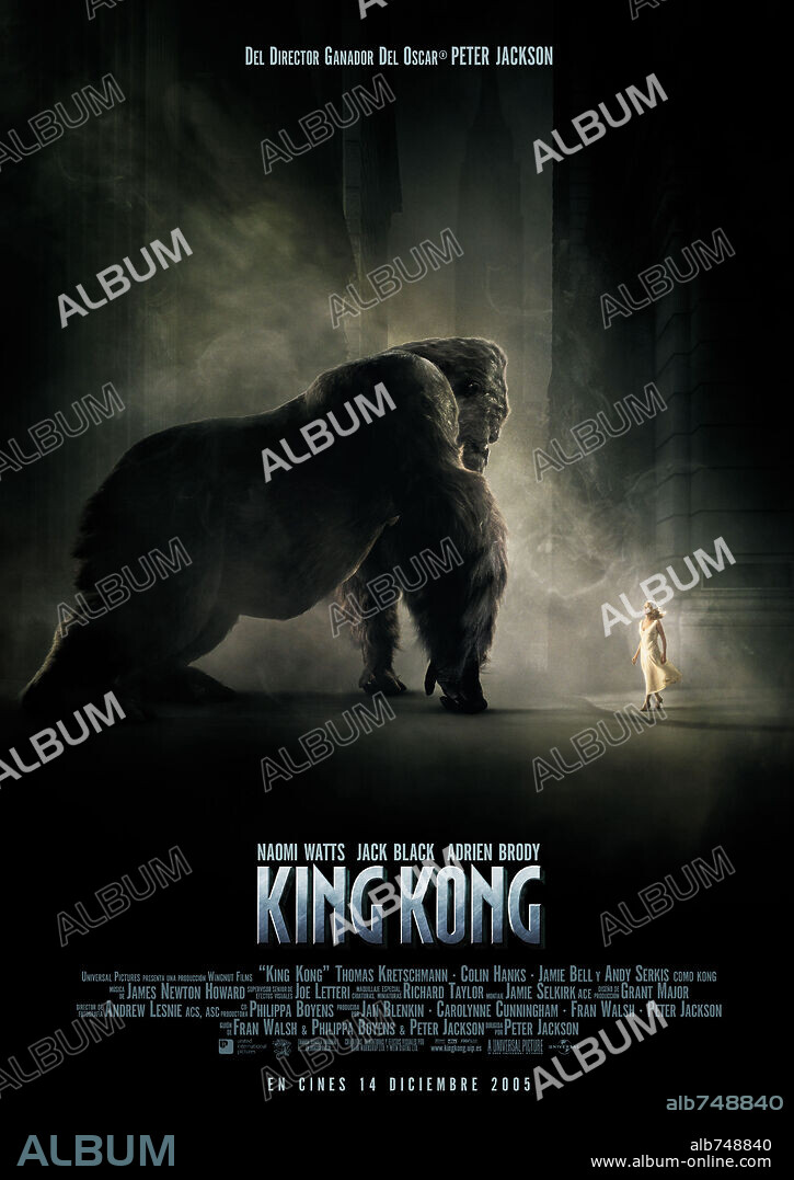 Poster of KING KONG, 2005, directed by PETER JACKSON. Copyright UNIVERSAL PICTURES.