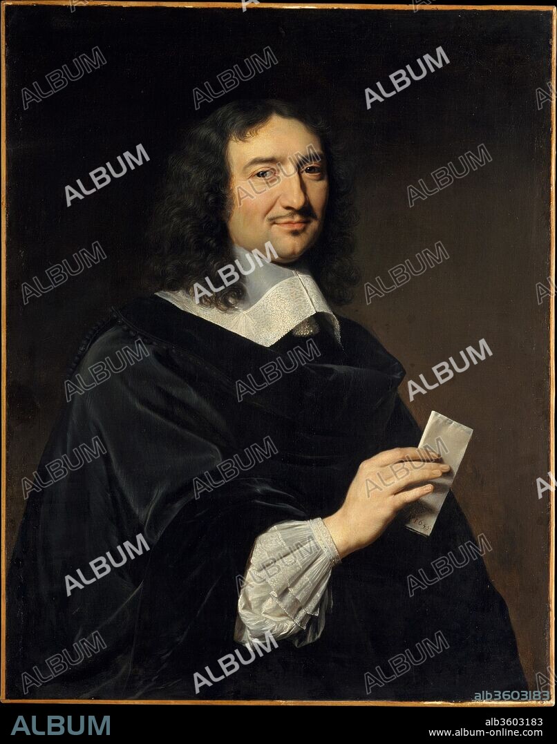 Jean-Baptiste Colbert (1619-1683). Artist: Philippe de Champaigne (French, Brussels 1602-1674 Paris). Dimensions: 36 1/4 x 28 1/2 in. (92.1 x 72.4 cm). Date: 1655.
In 1651 Colbert joined the household of Cardinal Mazarin, principal advisor to Queen Anne of Austria during the minority of Louis XIV (1638-1715), and one of the great collectors of the seventeenth century. Having recouped the cardinal's fortune, Colbert entered the king's service and, ten years after he sat for this portrait, was appointed minister of finance. He was instrumental in reforming the arts to serve the monarchy. In 1648, he and Charles Le Brun took charge of the Académie Royale and in 1666 founded the French Academy in Rome.