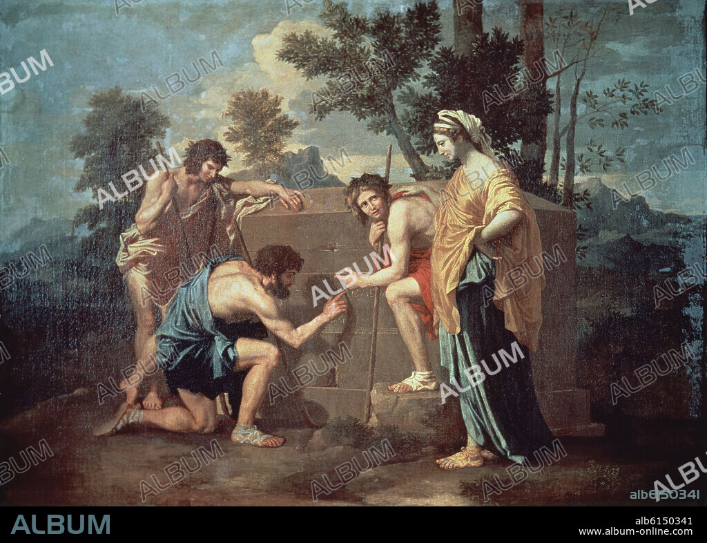NICOLAS POUSSIN. LOS PASTORES DE LA ARCADIA - SIGLO XVII - CLASICISMO FRANCES.