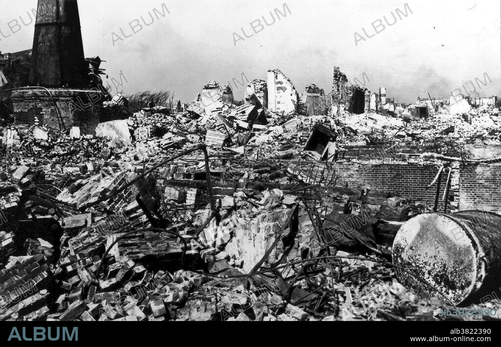 Kanto (Kwanto), Japan earthquake. September 1 (02:58 UTC), 1923. One of the world's most destructive earthquakes with a magnitude 7.9 and 142,800 deaths. Extreme destruction in the Tokyo - Yokohama area from the earthquake and subsequent firestorms, which burned about 381,000 of the more than 694,000 houses that were partially or completely destroyed. Although often known as the Great Tokyo Earthquake (or the Great Tokyo Fire), the damage was apparently most severe at Yokohama. Damage also occurred on the Boso and Izu Peninsulas and on O-shima. Nearly 2 m (6 ft) of permanent uplift was observed on the north shore of Sagami Bay and horizontal displacements of as much as 4.5 m (15 ft) were measured on the Boso Peninsula. A tsunami was generated in Sagami Bay with wave heights as high as 12 m (39 ft) on O-shima and 6 m (20 ft) on the Izu and Boso Peninsulas. Sandblows were noted at Hojo which intermittently shot fountains of water to a height of 3 m (10 ft). Photograph captioned: "I enclose also a photo of the ruins of the Grand Hotel at Yokohama where I stopped last year." J.H. Messervey, letter dated March 5, 1924.