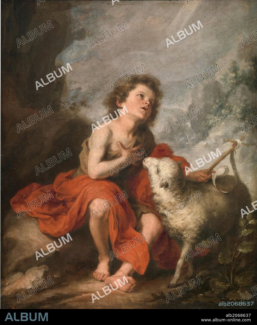 BARTOLOMÉ ESTEBAN MURILLO. Bartolomé Esteban Murillo / 'Saint John the Baptist as a Child', 1670-1680, Spanish School, Oil on canvas, 121 cm x 99 cm, P00963.