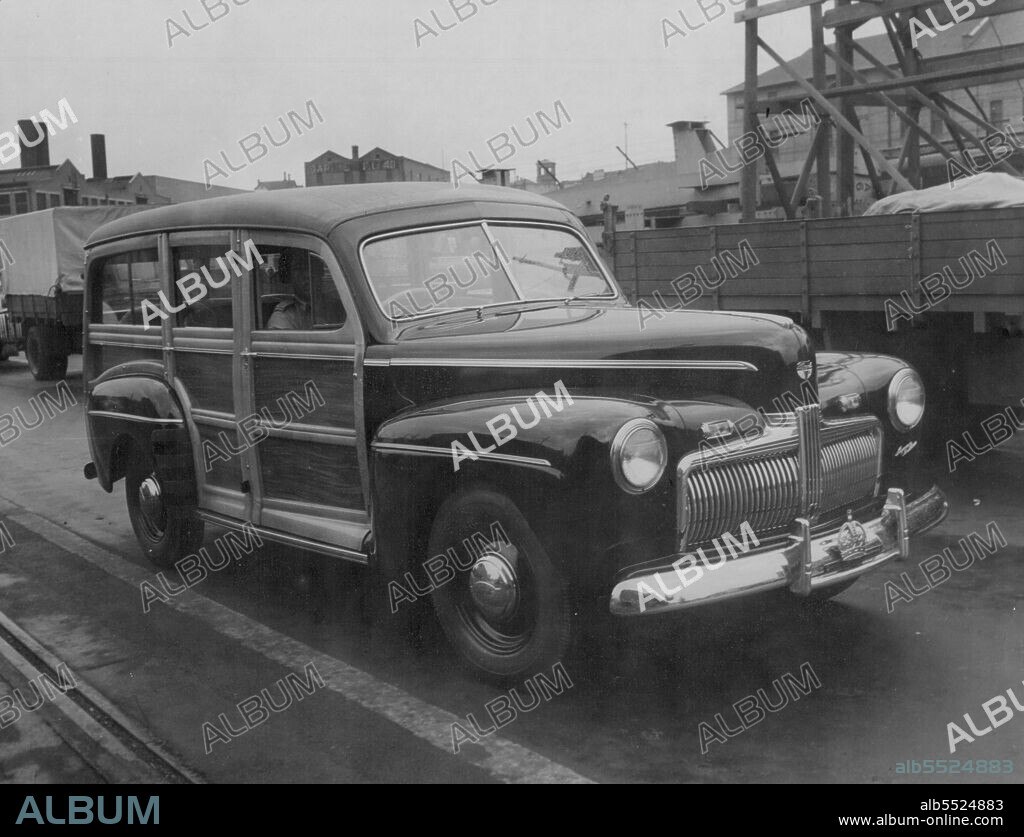 Station Waygon built in car for Duke at Ford factory. February 5, 1945.