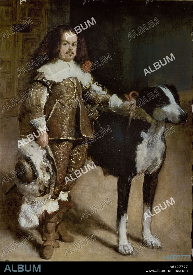 DIEGO VELAZQUEZ (1599-1660). BUFON DON ANTONIO EL INGLES - 1650 - O/L 142x107 - NP 1203 - BARROCO ESPAÑOL.