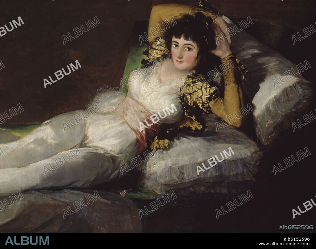 FRANCISCO DE GOYA. MAJA VESTIDA - 1800/1805 - OLEO/LIENZO - 95x188 cm - CONJUNTO 386 - NP 741.
