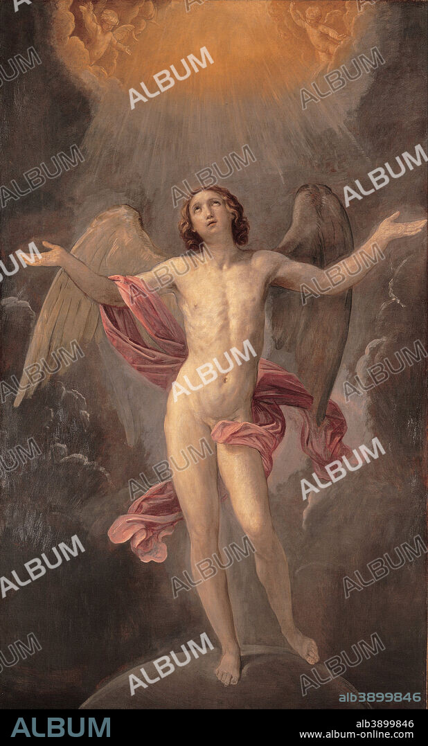GUIDO RENI. Blessed Soul. Date/Period: 1640 - 1642. Painting. Canvas. Height: 2,520 mm (99.21 in); Width: 1,530 mm (60.23 in).