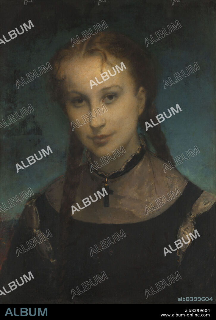 GUSTAVE RICARD. Portrait de la comtesse de Monfort, c.1870.