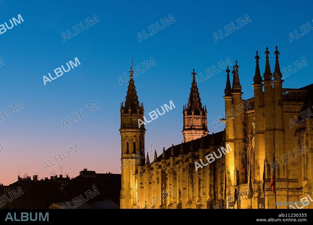 Jeronimos Monastery, UNESCO World Heritage Site, Belem, Lisbon, Portugal, Europe.