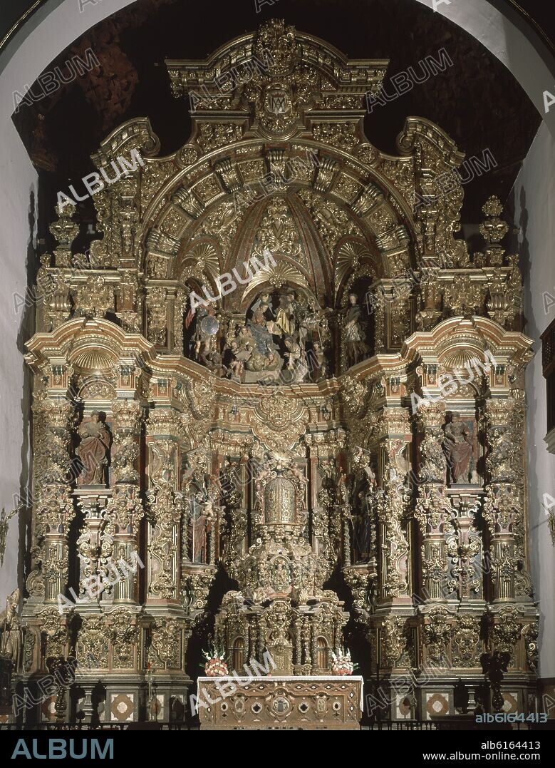 BLAS MORENO. RETABLO MAYOR - SIGLO XVIII - BARROCO.