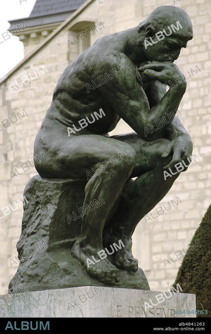 Auguste Rodin (1840-1917). Escultor francés. El Pensador,1903. Bronce. Jardín de Esculturas. Museo Rodin. París. Francia.
