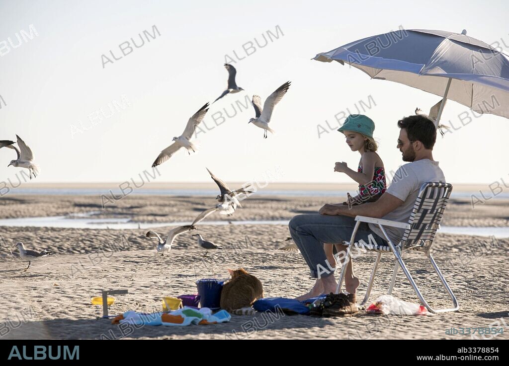 CHRIS EVANS y MCKENNA GRACE en UN DON EXCEPCIONAL, 2017 (GIFTED), dirigida por MARC WEBB. Copyright FOX SEARCHLIGHT PICTURES.