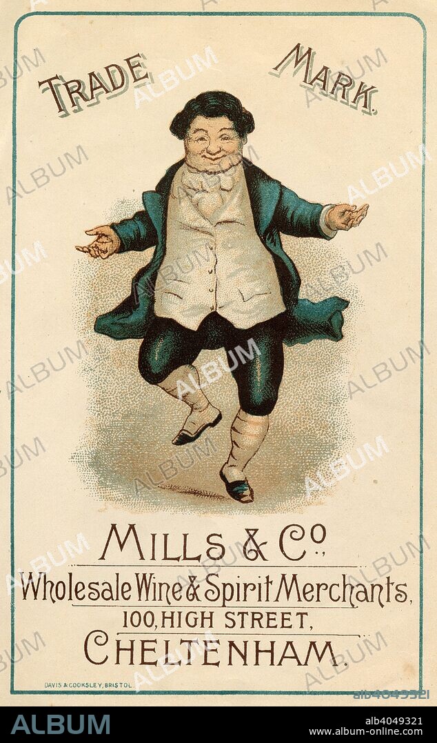Mills & Co Wine & Spirit Merchants, Cheltenham, c.1880-1900.