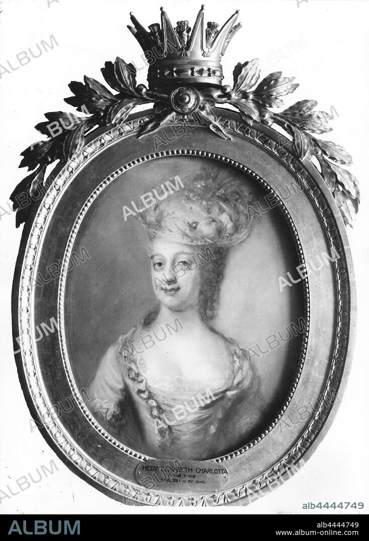 Queen Hedvig Elisabet Charlotta, Hedvig Elisabet Charlotta, 1759-1818, Princess of Holstein-Gottorp, painting, Hedvig Elisabeth Charlotte of Holstein-Gottorp, Drawing, pastel, Height, 68 cm (26.7 inches), Width, 54 cm (21.2 inches).